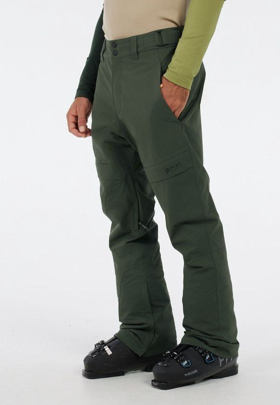 Protest Prtkvitis - Skibroek Heren - Waterafstotende afwerking - Verstelbare schouderbanden - Waterkolom 20K – Kale Green