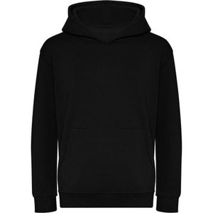 Kids Organic Hoodie Maat 5/6 (S) (Diep Zwart)