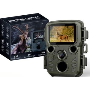Equivera Wildcamera voor Buiten - Wildcamera met Nachtzicht - WiFi - Hoge Resolutie - Waterdicht - Wild Camera - Premium