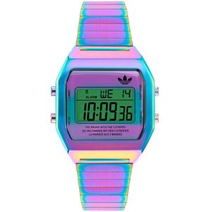 Adidas Originals Digital Two AOST24057 Horloge - Staal - Multi - Ø 36 mm