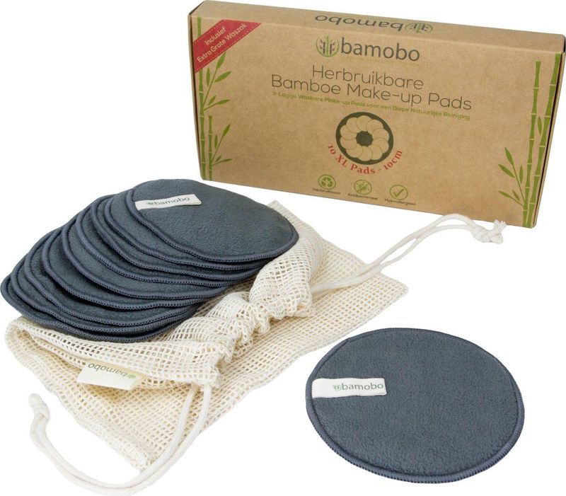 Herbruikbare Wattenschijfjes van Bamboe [10 STUKS - XL]