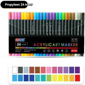 Haley family Acrylverf 24 kleure- Acrylmarkers -Stiften Set- Alcohol markers-Volwassenen en Kinderen- Dual Tip Markers-Markeerstift volledige set- kinderen handgeschilderde graffiti- Waterdicht-Niet gemakkelijk te vervagen
