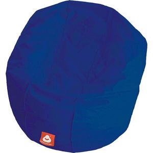 Whoober ronde zitzak Ibiza L outdoor kobalt blauw - Wasbaar - Voor binnen en buiten