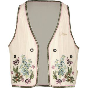 Vingino Meisjes Gilet Tamira Macroon white - Maat 164