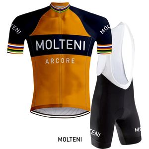 Retro Wielertenue Molteni Oranje - REDTED - S