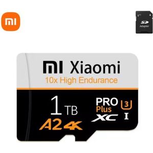 BlueTime - Micro SD Kaart 1TB - Geheugen kaart - Geheugenkaart met Adapter - Full HD & 4K UHD - Geheugen kaart - Micro SD- SD kaart