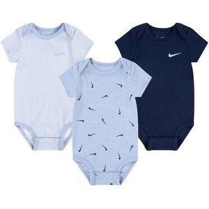Nike - Bodysuits - Blauw - 3-pack