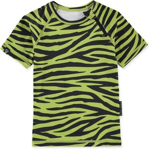 Beach & Bandits - UV-zwemshirt voor kinderen - UPF50+ - Korte mouw - Go Pesto - Groen - maat 92-98cm