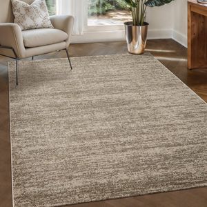 Relax Oslo - Laagpolig Effen Vloerkleed - Modern Tapijt - Beige- 250x250 CM Vierkant