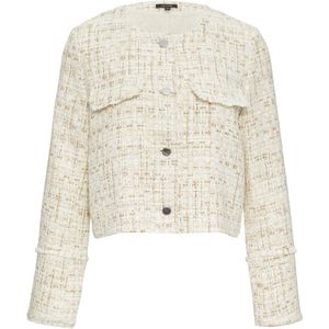 Beige Tussenjas - Zonder Capuchon - 2 Opgestikte Zakken - Knoopsluiting