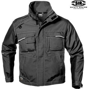 SIR SAFETY GEMINI JACKET Werkjas Canvas Grijs Heren Werkjas - Handige Zakken met Meerdere Zakken