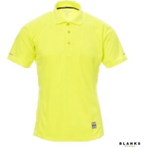 Payper Training: Sportief Polo Shirt Heren met Korte Mouwen - Fluoriserend Geel - M