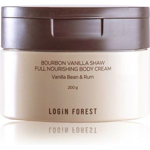 Login Forest - Bourbon Vanilla Shaw – Full Nourishing Body Cream - Long Lasting Moisture Care, Bakuchiol