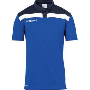 Uhlsport Offense 23 Polo Heren - Royal / Marine / Wit | Maat: L