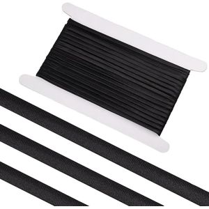 10 meter Zwart Satijn Corset Strap: 5mm Breed Corset Terug Lace-up Bandjes - Verstelbare Bruiloft Corset