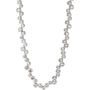 Di Lusso - Collier Antonietta - Zirkonia - Zilver 925 - Dames - 42 cm