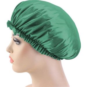 Slaapmuts - Haarverzorging - Dames slaapmuts - Soft Bonnet slaapmuts - Satijnen slaapmuts - Satijn bonnet - Bonnet - Nachtmuts - Sleep cap – Groen