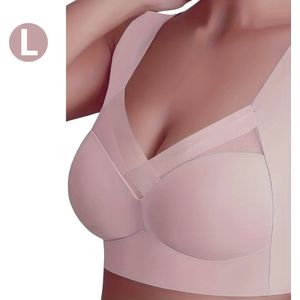 Nivard BH Zonder Beugel - Zonder Bandjes - Push-up Bh's - Comfort Bh - Roze M