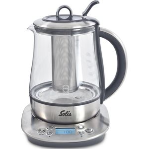 Solis Theeketel Digital 5515 Ketel en theemaker - Waterkoker - Transparant - Zilver