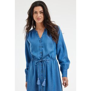 DIDI Dames Dress Refined Denim mid blue maat 38