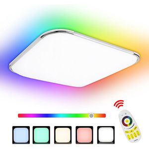 24W LED Plafondlamp Tub Lamp Kleurverandering Lamp RGB Dimbaar Plafonnieres