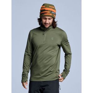 Poederbaas Midlayer Pully - Skipully - Heren - Four Seasons Lightweight 2.0 - Olive Green - Maat S