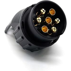 7-polige naar 13-polige aanhangeradapter - Stopcontact-converterstekker voor caravans, vrachtwagens, campers, auto's en boten
