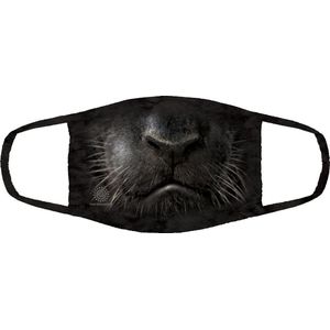 The mountain niet-medisch mondmasker, dierenprint, black panther face