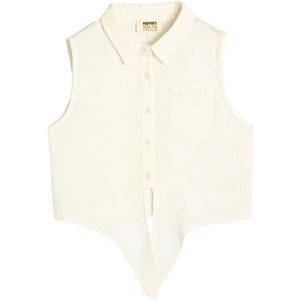 Overhemdkraag Mouwloos Kurzarmshirt