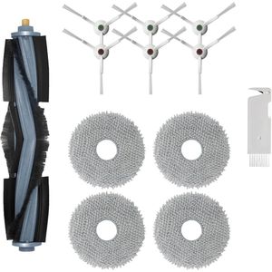 Accessoires Kit geschikt voor Deebot T20 Omni/X1 Omni/X1 Turbo/T10 Omni/T10 Turbo Robot Stofzuiger Onderdelen, 1 Hoofdborstel, 4 Mop Pads, 6 Zijborstel, 1 Reinigingsborstel