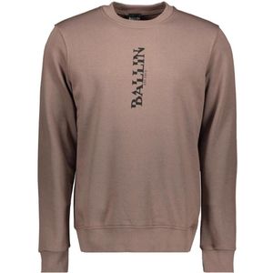 Ballin Trui Sweater Met Backprint 5223 Kakao Mannen Maat - L