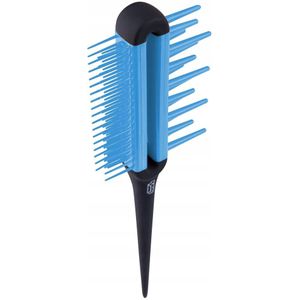 Ponik's DGS014 Blauwe Dubbelzijdige Haarborstel met Punt