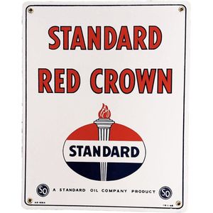 Standard Red Crown Emaille Bord - 38 x 30,5cm