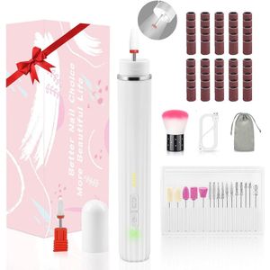 71-delige draadloze nagelvijl met LED-lamp en draagbare tas - Professionele manicure en pedicure