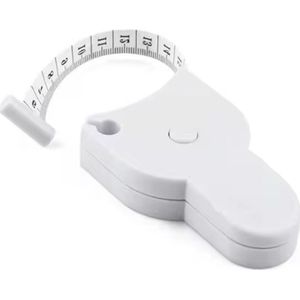 Scoby - Omvangsmeetlint - Flexibel Meetlint voor Omtrekmeting - Omtrekmeter - Tailor Measuring Tape - Wit