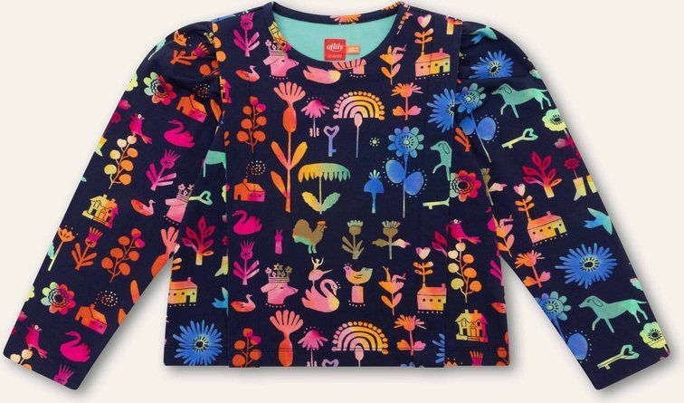 Oilily - Team l.sl. T-shirt - Blauw - 104/4yr