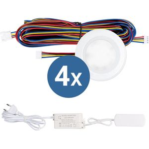Inbouwspot Wit - Dimbaar - 3 watt - Lumen - 2700 Kelvin - Warm wit licht - IP44 Badkamerverlichting