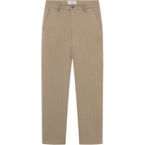 Como Reg Herringbone Suit Pants Walnut