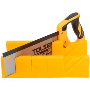 Tolsen - Verstekbak met Handzaag - 300 mm - 300 x 140 x 70 mm
