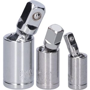 3 PCS Kruiskoppeling Socket Set Ratchet Universele Mouw Manual Tool Adapter - Conversie Tool met 1/2 3/8 1/4 Adapters .