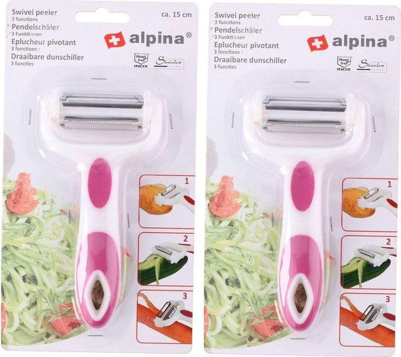 Dunschiller - RVS - Zwart - Ergonomisch Handvat