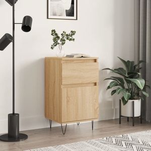 The Living Store Dressoir Urban - Opbergkast - Sonoma Eiken - 40x35x70cm