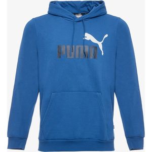 Puma ESS+ Col 2 Big Logo heren hoodie blauw - Maat XXL
