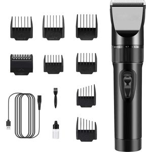 Baardtrimmer professionele tondeuse - heren tondeuse - precisietrimmer heren - lange tondeuse - scheermesset voor kinderen - gezinnen - USB oplaadbaar Baardtrimmer