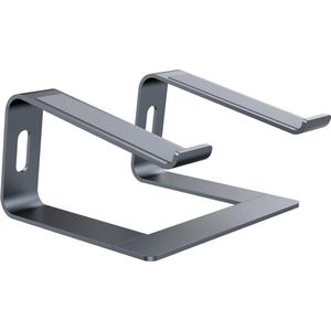 Laptopstandaard - ergonomische notebookstandaard aluminium houder standaard voor MacBook Pro Air Huawei MateBook Surface Dell HP Lenovo 10-17 inch laptops grijs