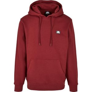 Southpole - Square Logo port Hoodie/trui - L - Bordeaux rood