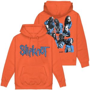 Slipknot Here Comes The Pain Heren Trui met capuchon - oranje - XL
