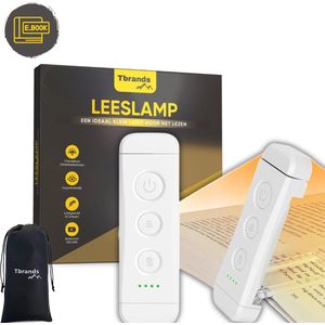 Tbrands® - LED Leeslampje met Klem – voor Boek - Amber licht - USB Oplaadbaar - Voor in Bed