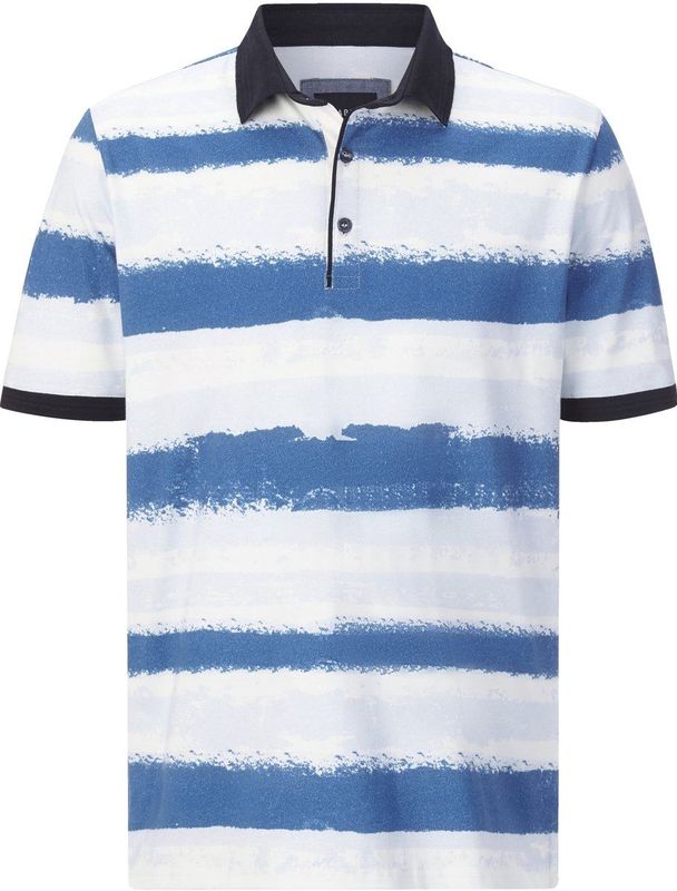 ELEGINI - Poloshirt - Wit - Gestreept - Katoen