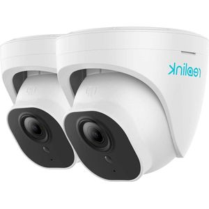 Spy Camera 5MP Super HD PoE Beveiligingscamera met persoonsvoertuigdetectie microSD kaartsleuf audio IP67 waterdicht 30m IR nachtzicht RLC-520A 2 Pack